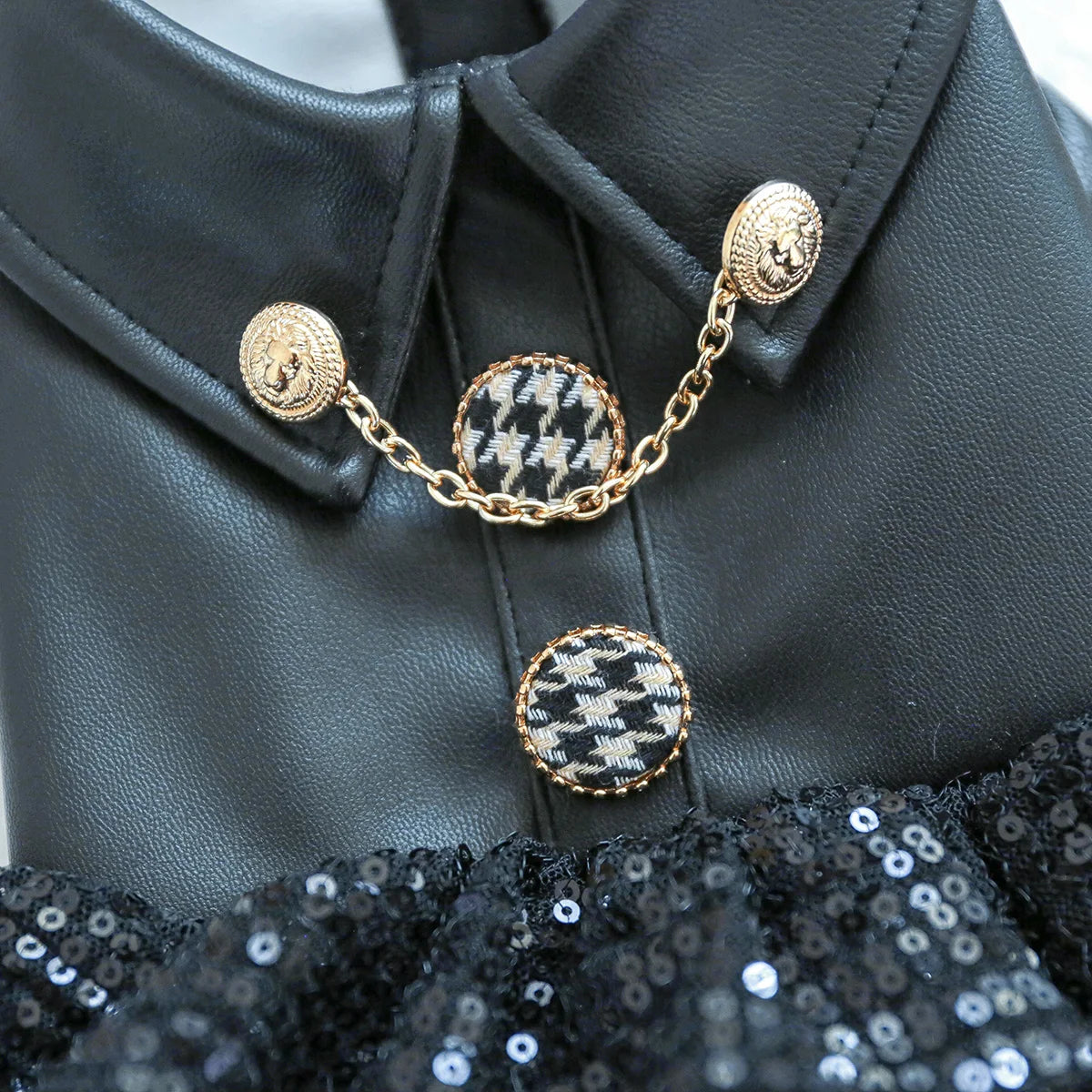 Punk Sequin Pet Dress