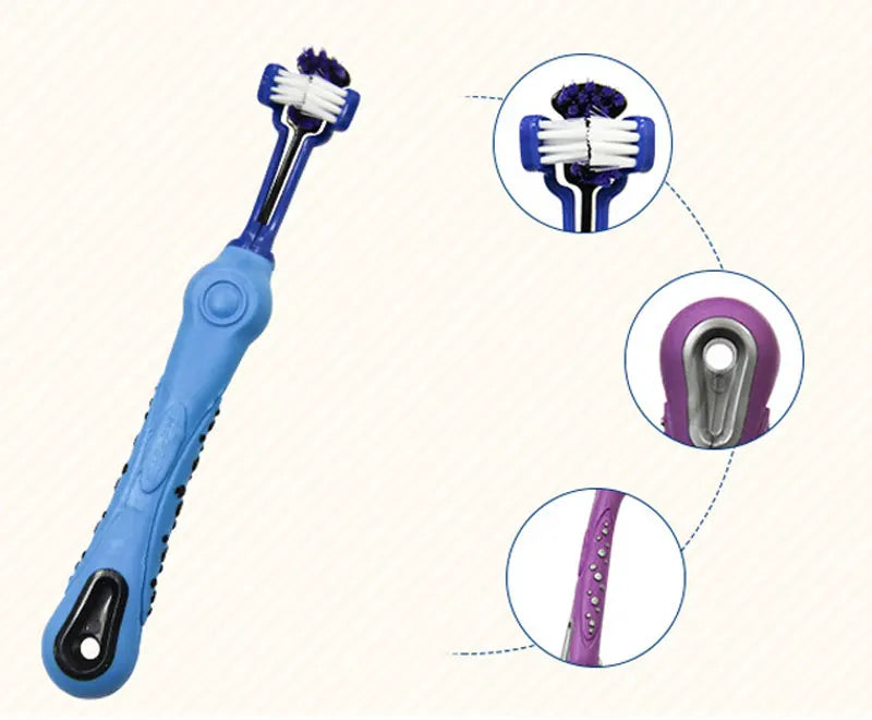 3-Sided Pet Toothbrush