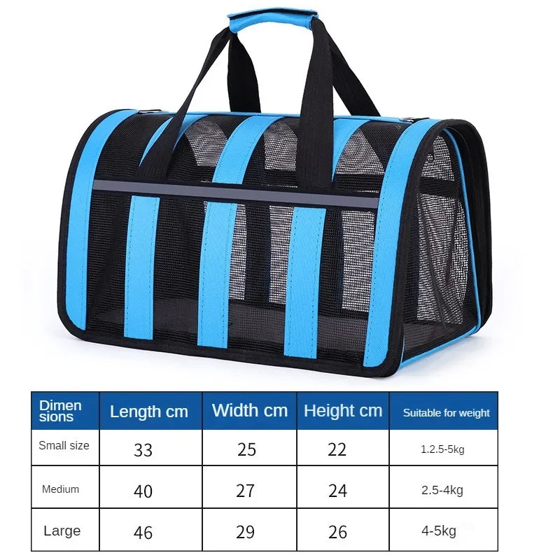 Breathable Foldable Pet Travel Carrier