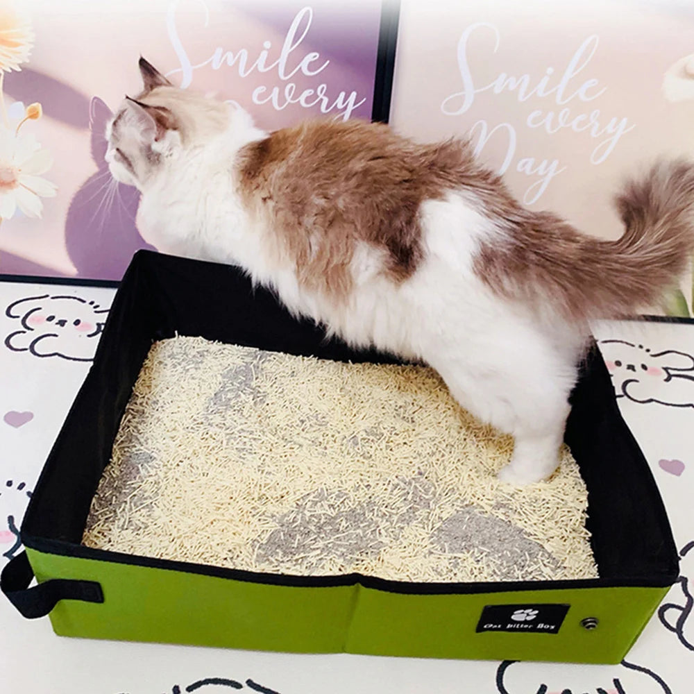 Portable Foldable Travel Cat Litter Box