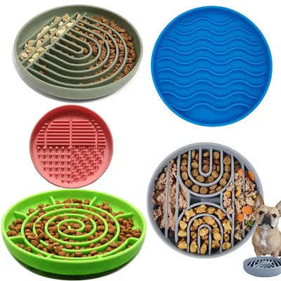 Non-Slip Slow Feeder Bowl for Dogs & Cats
