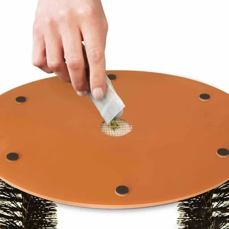 Self-Grooming Cat Arch with Scratching Pad