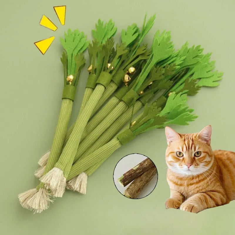 Natural Catnip Chew Toy with Bell