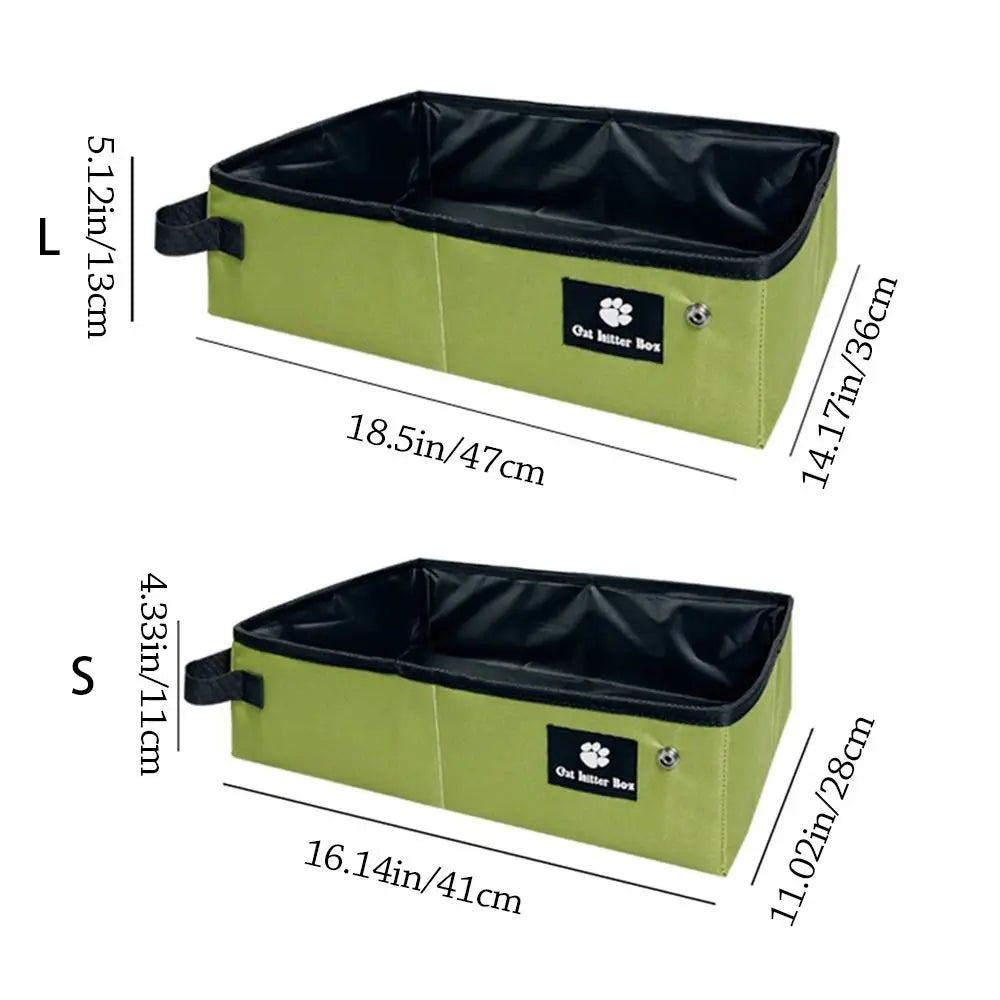 Portable Foldable Travel Cat Litter Box