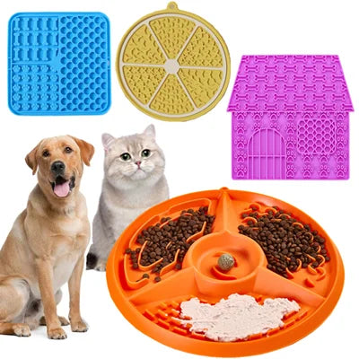Non-Slip Slow Feeder Bowl for Dogs & Cats