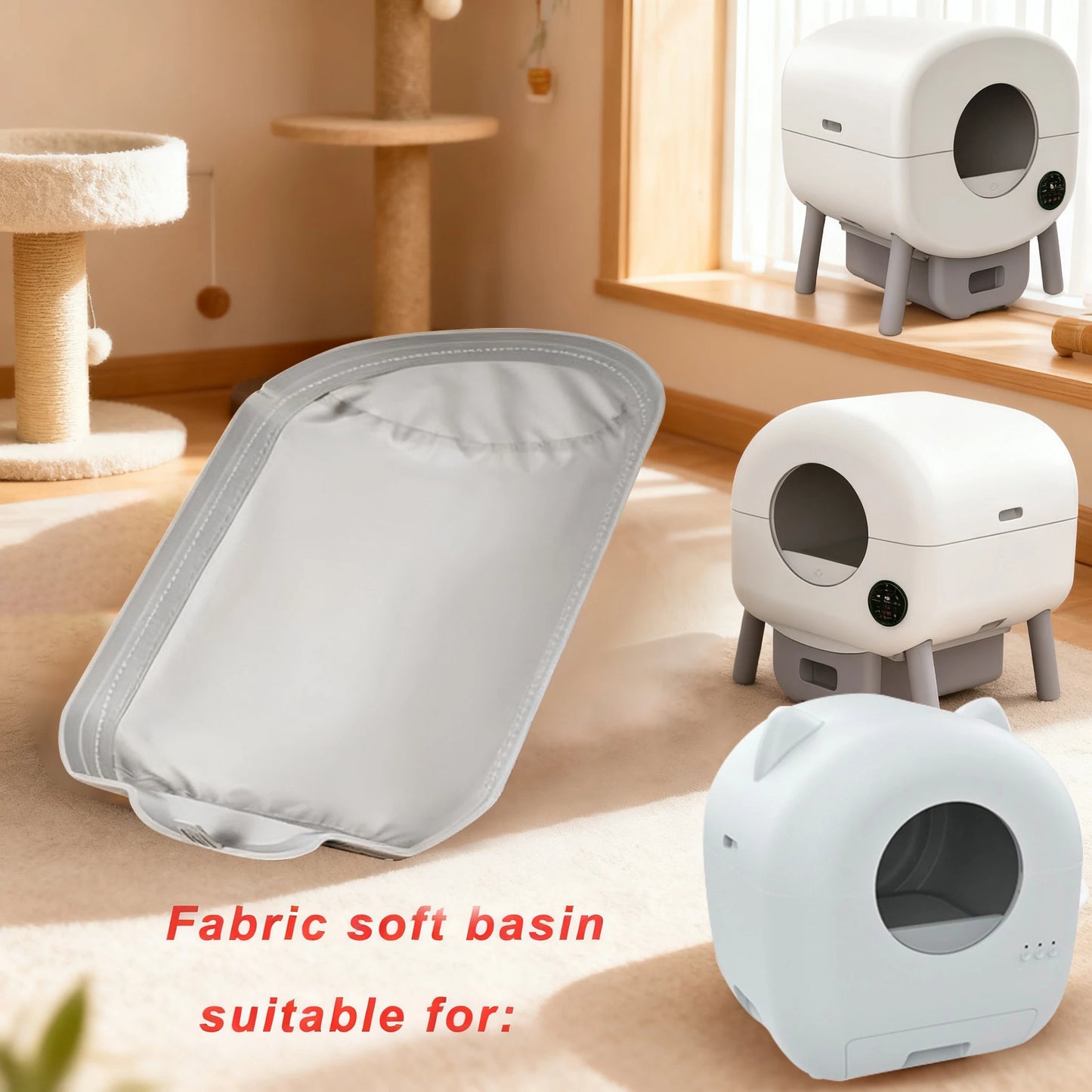 Automatic Cat Litter Box Replacement Fabric Liner