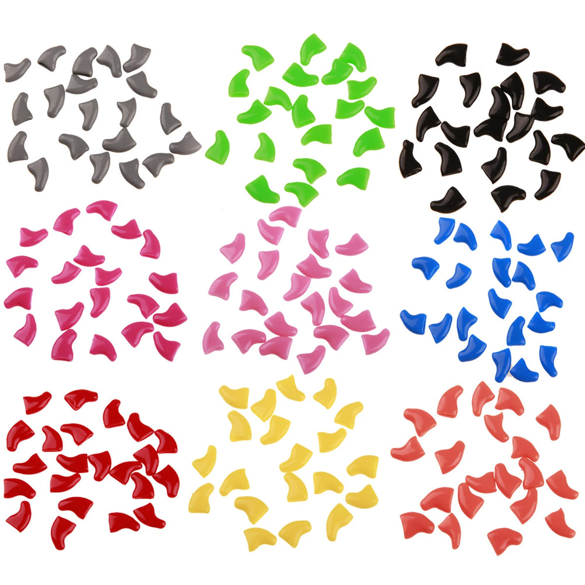 Soft Silicone Cat Nail Caps (20 pcs)