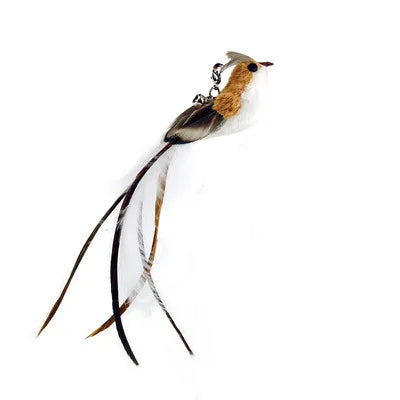 Hands-Free Suction Cup Feather Cat Wand Toy