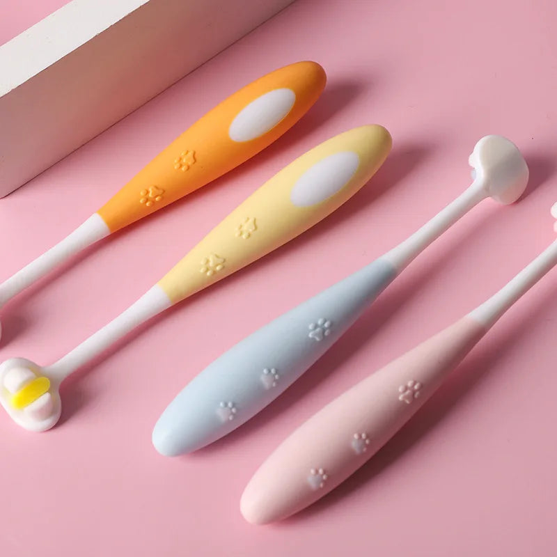 3-Sided Soft Pet Toothbrush
