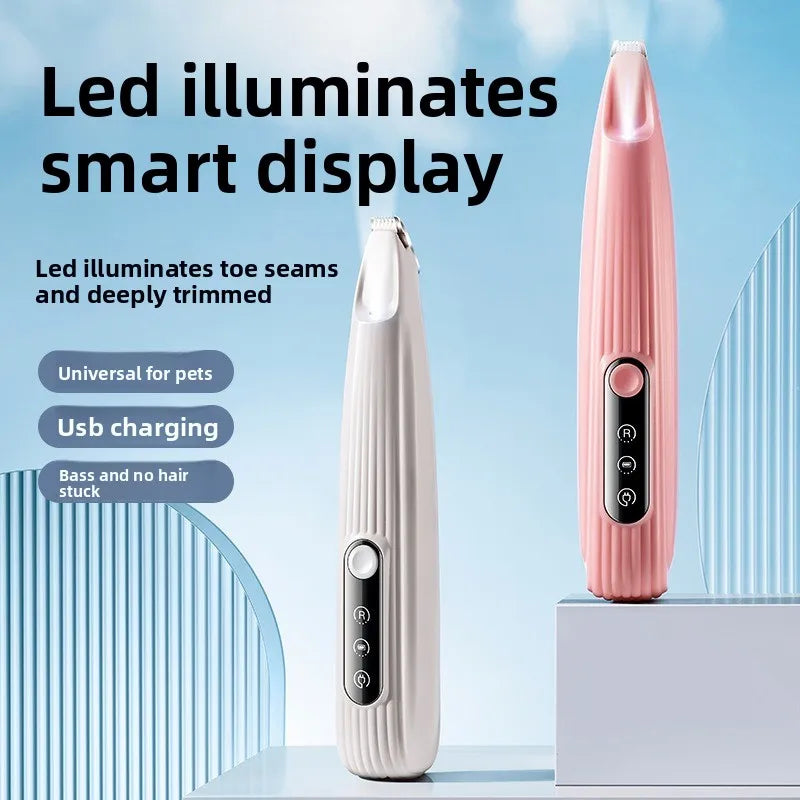 Cordless Pet Grooming Clippers with LED Light
