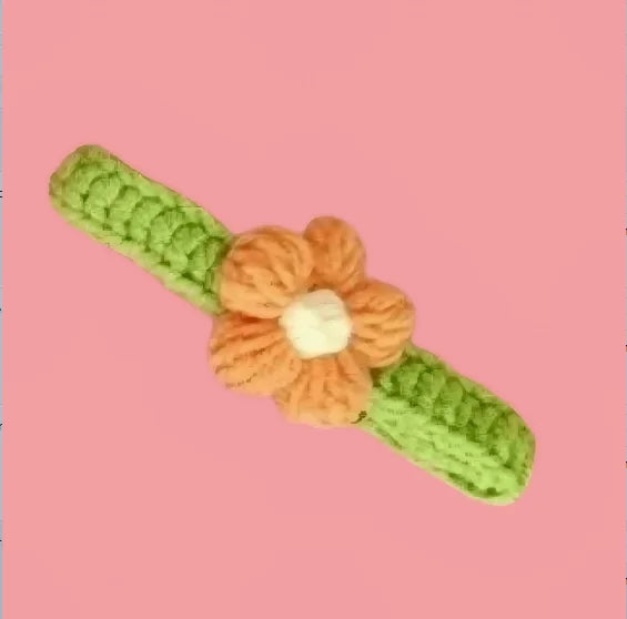 Crochet Flower Pet Collar