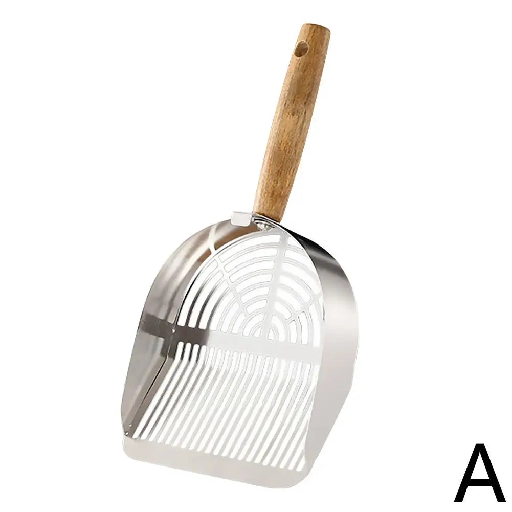 Stainless Steel Cat Litter Scoop with Long Handle