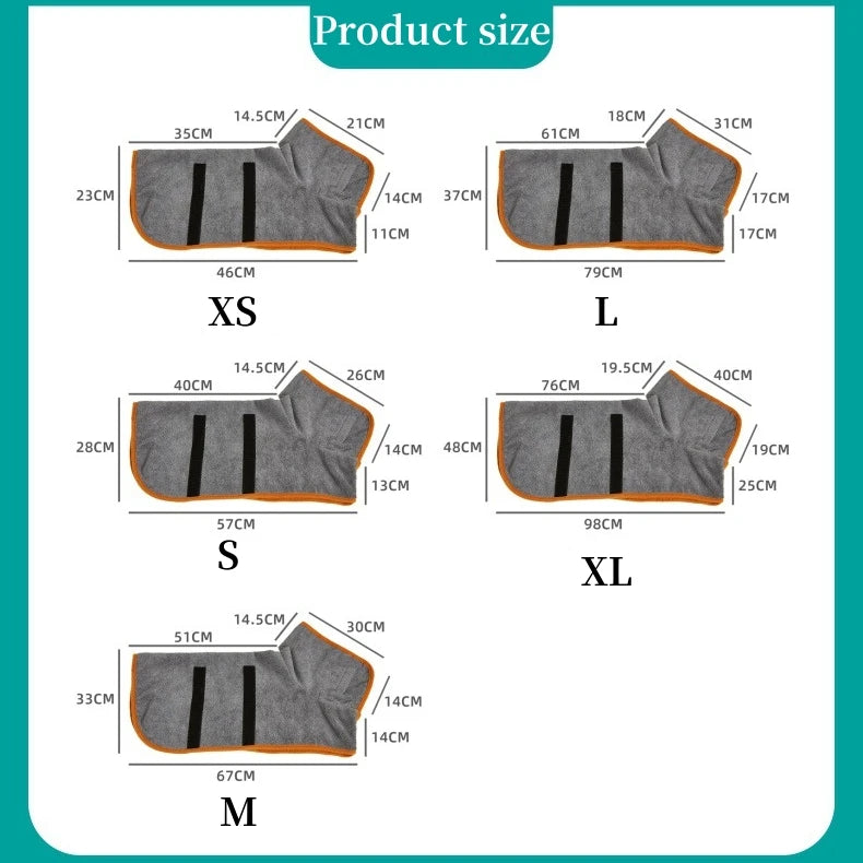 Quick-Dry Pet Bath Towel Set