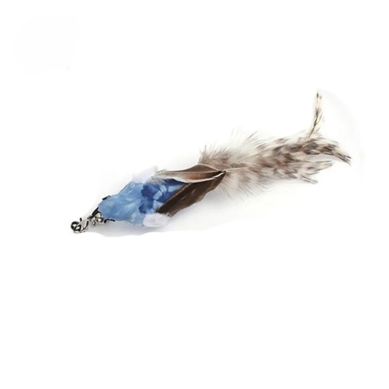 Hands-Free Suction Cup Feather Cat Wand Toy