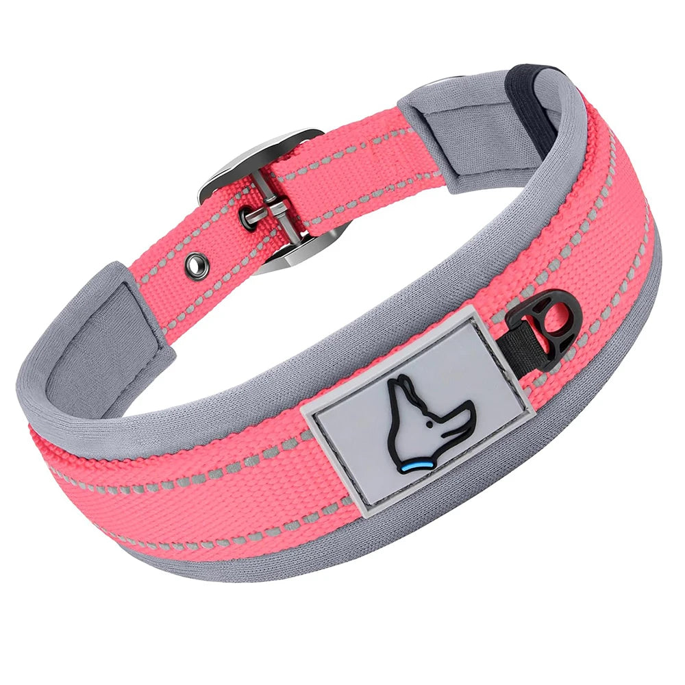 Reflective Padded Heavy-Duty Dog Collar