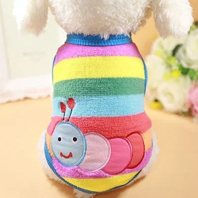 Cartoon Fleece Pet Vest
