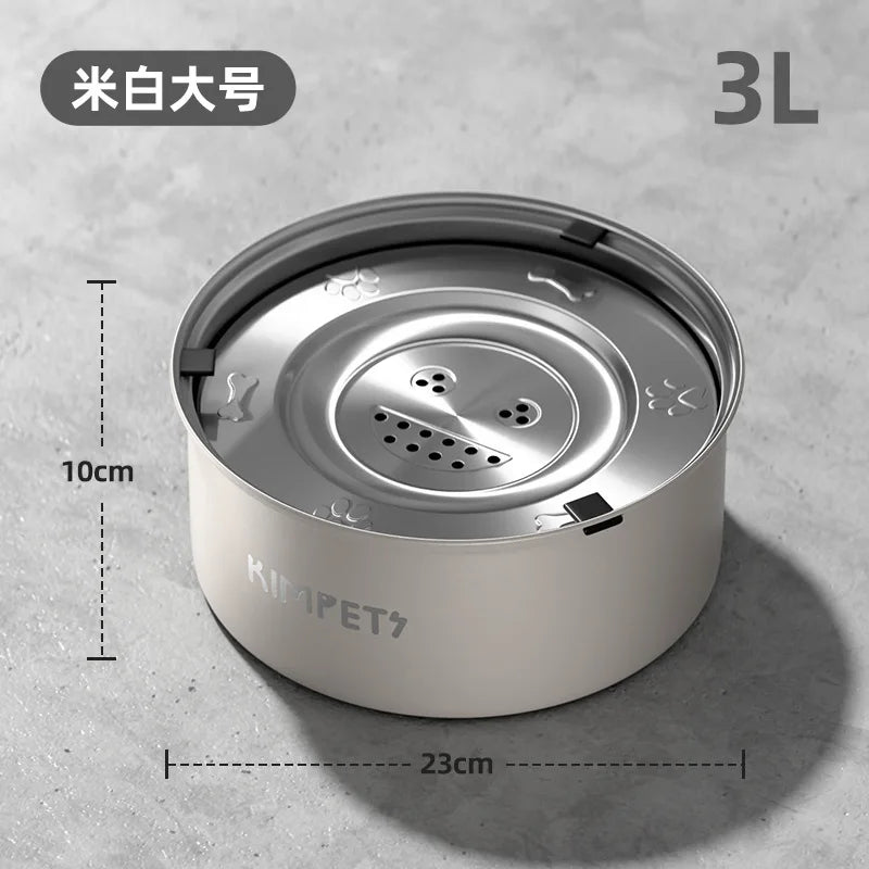 Stainless Steel Anti-Tip Slow Feeder Pet Bowl