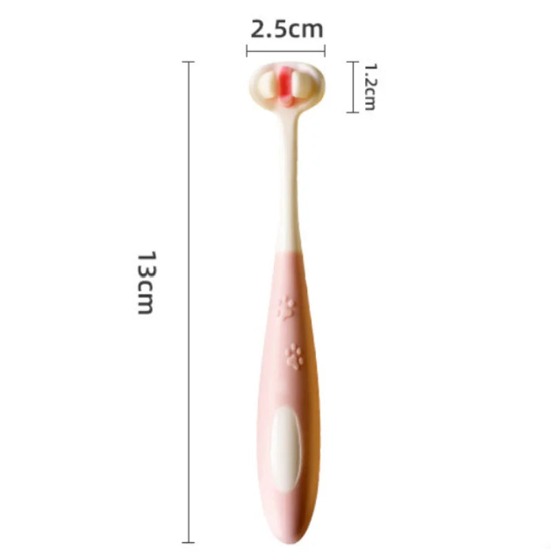 3-Sided Soft Pet Toothbrush
