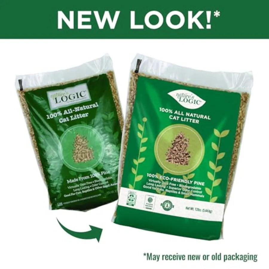 100% Natural Pine Pellet Cat Litter – Dust-Free & Biodegradable