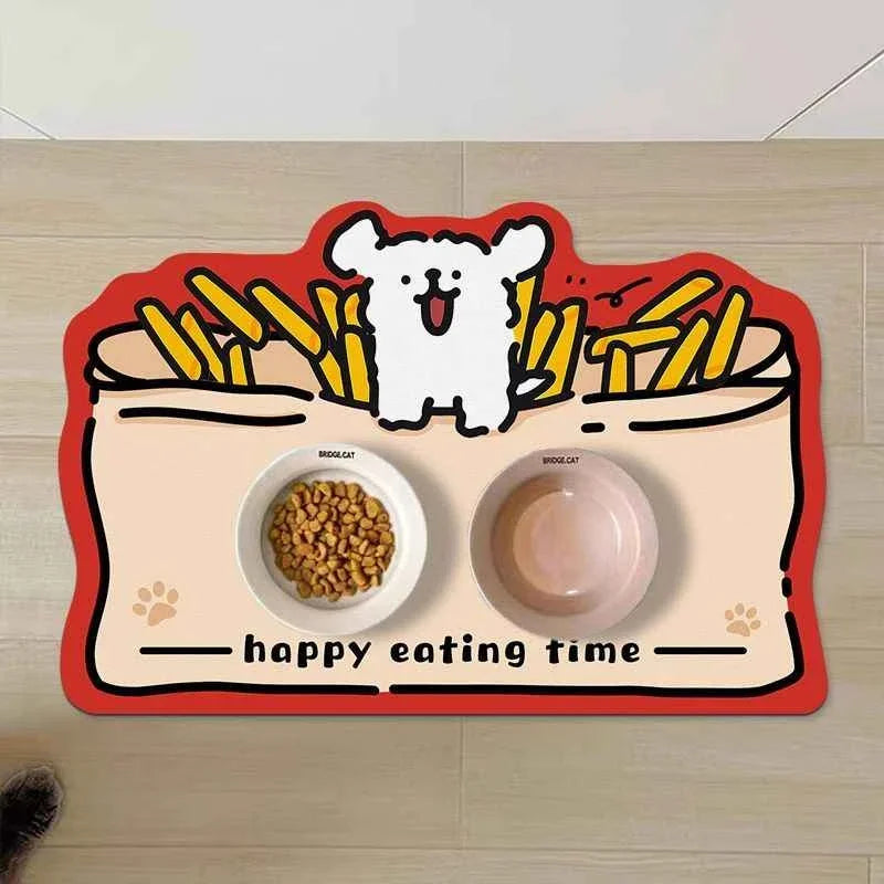 Non-Slip Absorbent Pet Feeding Mat
