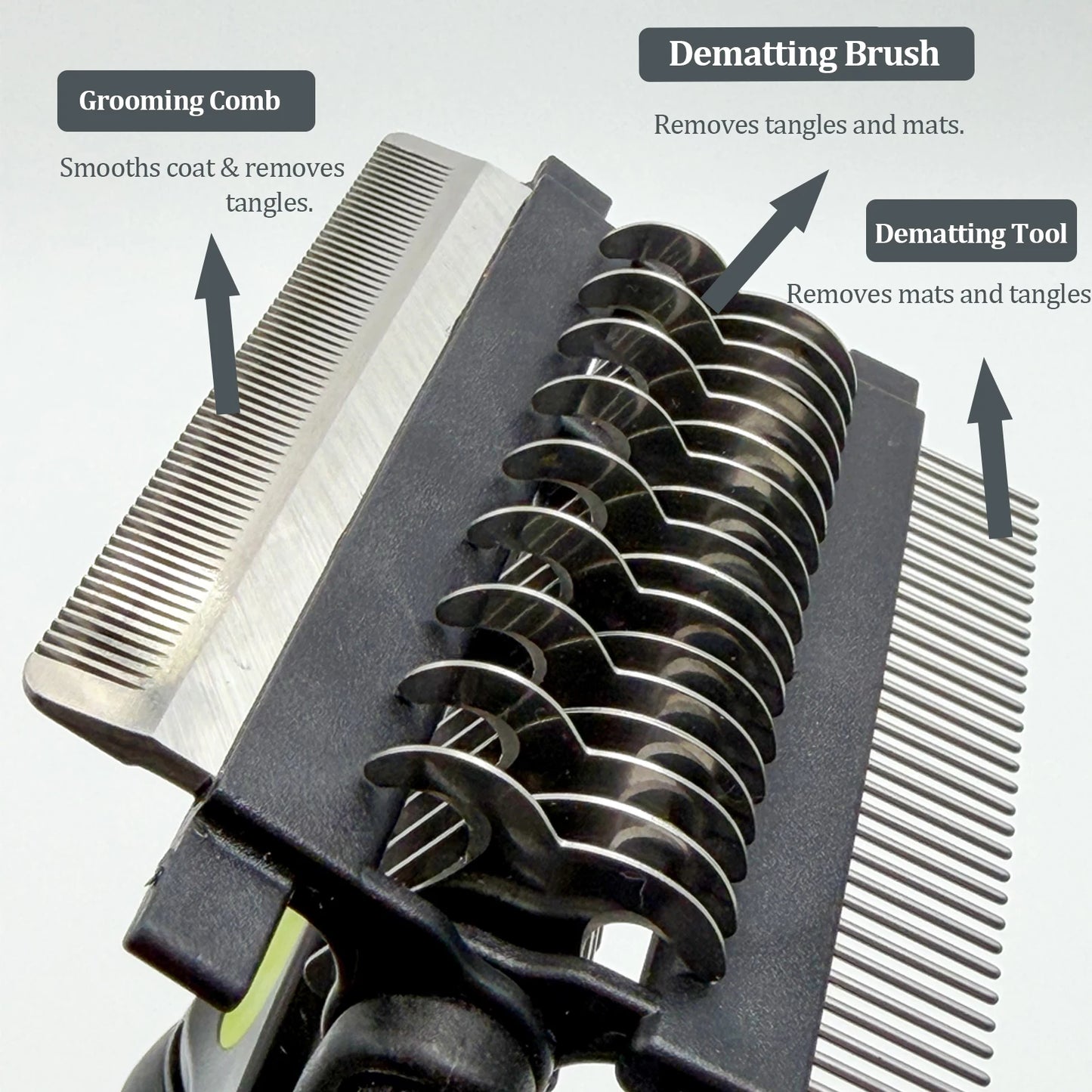 3-in-1 Pet Grooming Hair Brush