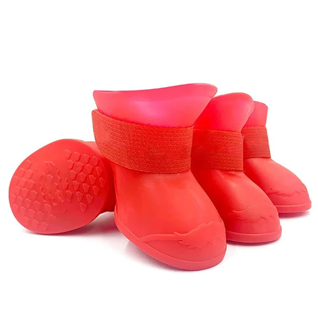 4-Piece Waterproof Anti-Slip Dog Boots
