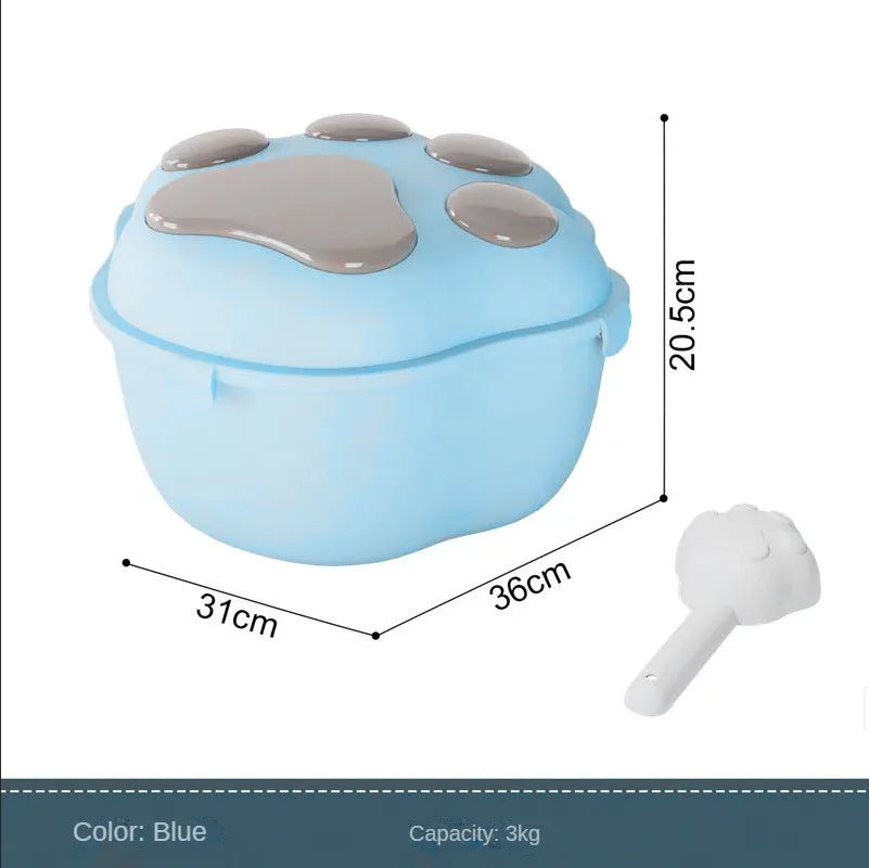 Large Airtight Pet Food Storage Bucket