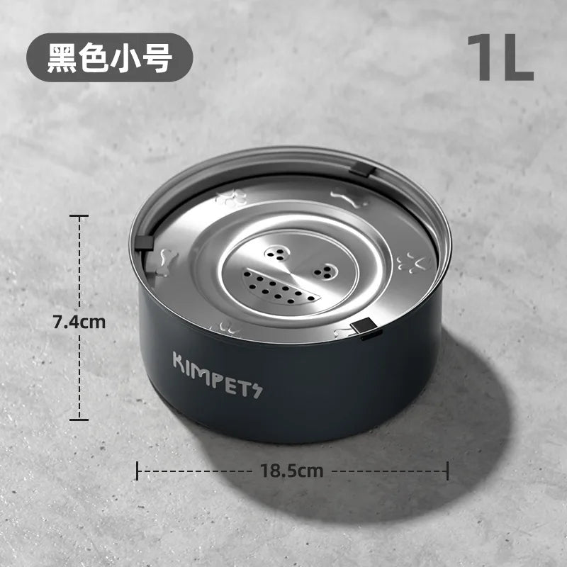 Stainless Steel Anti-Tip Slow Feeder Pet Bowl