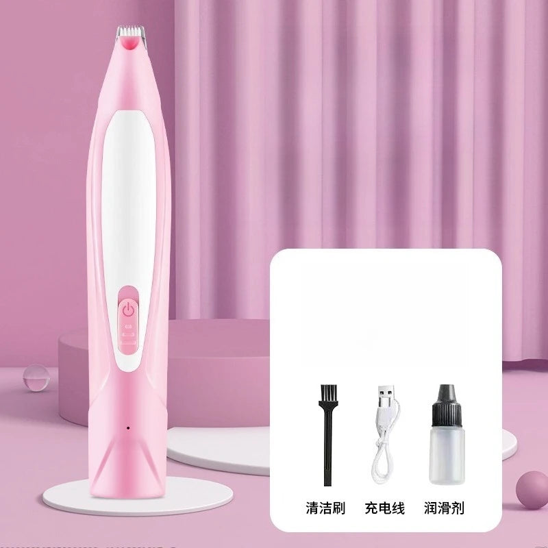 Cordless Pet Grooming Clippers with LED Light