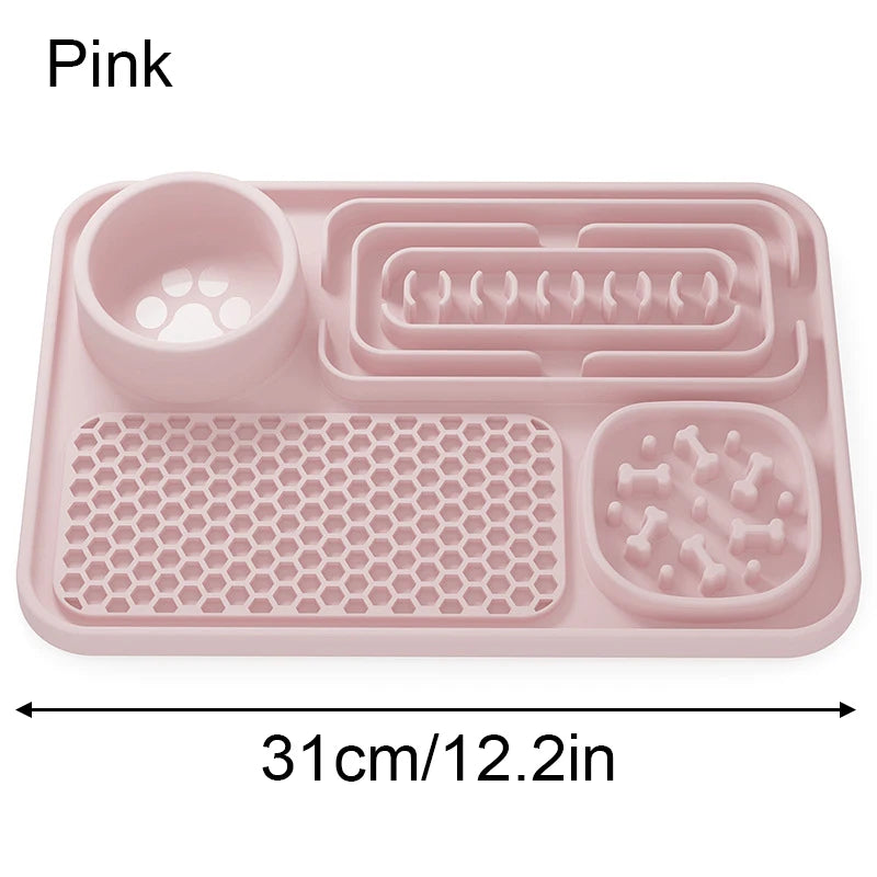 Silicone Slow Feeder & Lick Mat with Suction cups