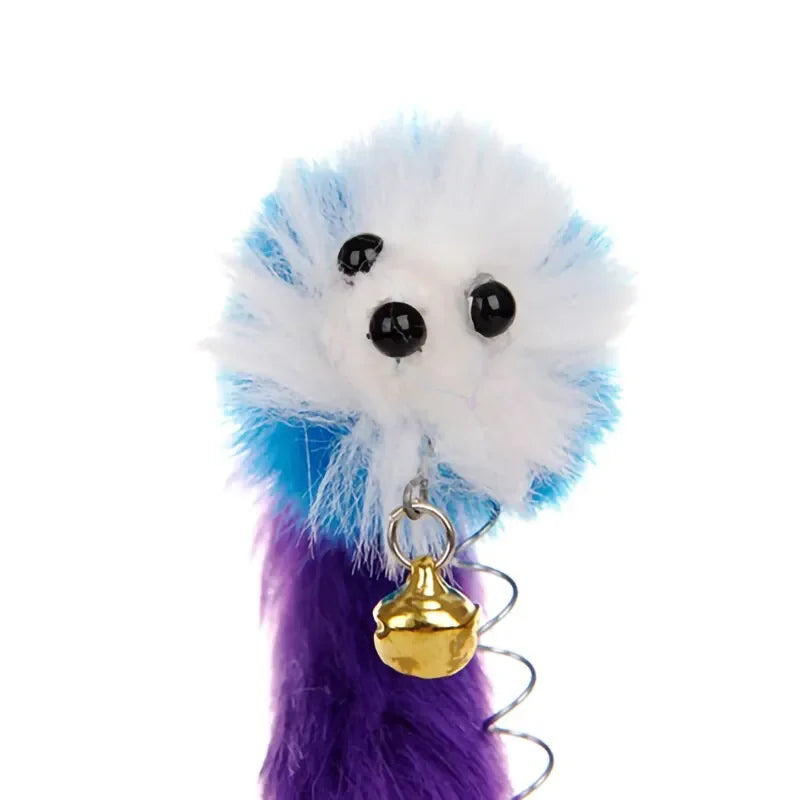 Interactive Feather Mouse Cat Teaser Wand