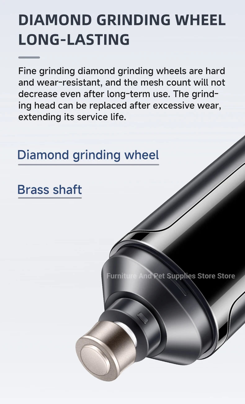 USB Rechargeable Pet Nail Grinder