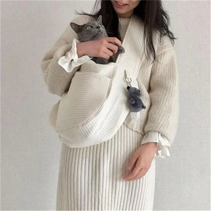 Breathable Canvas Pet Sling Carrier