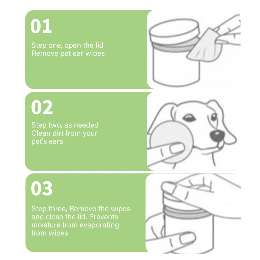 Pet Eye & Ear Cleaning Wipes (200 pcs)