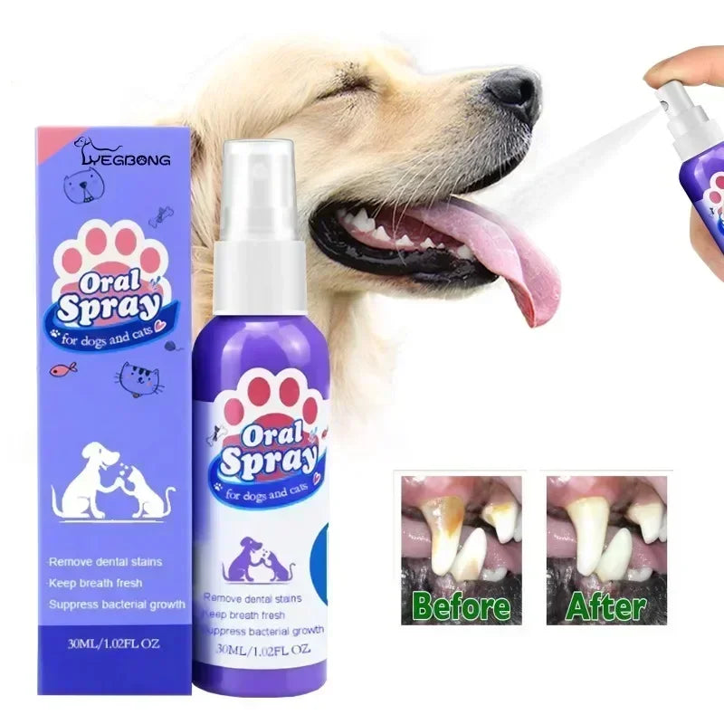 Pet Teeth Cleaning Spray for Fresh Breath