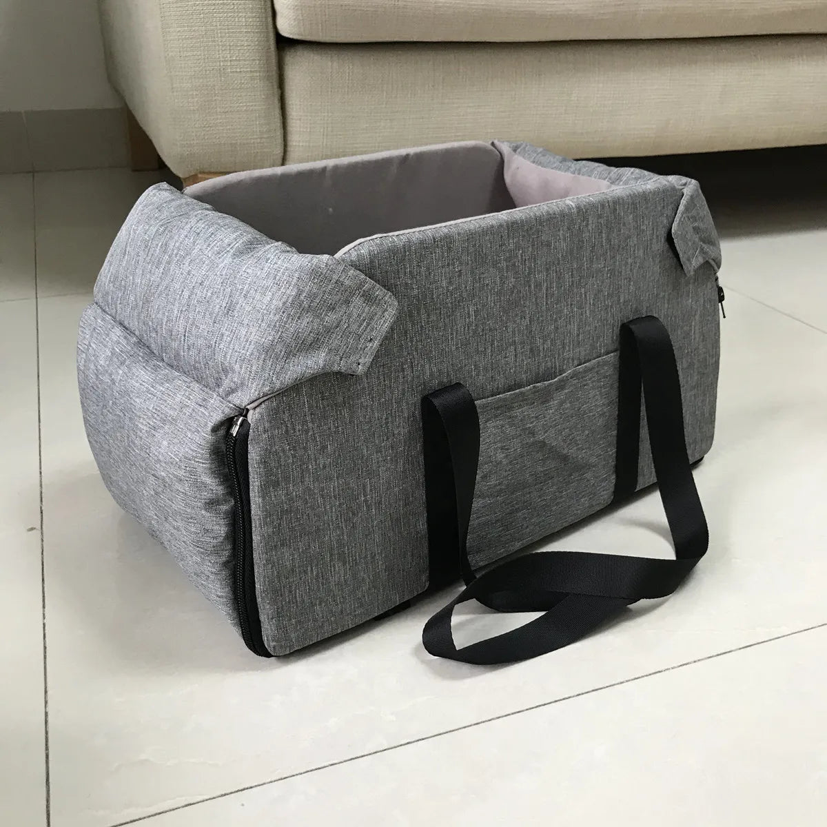 Portable Console Booster Car Seat & Carrier for Small Pets