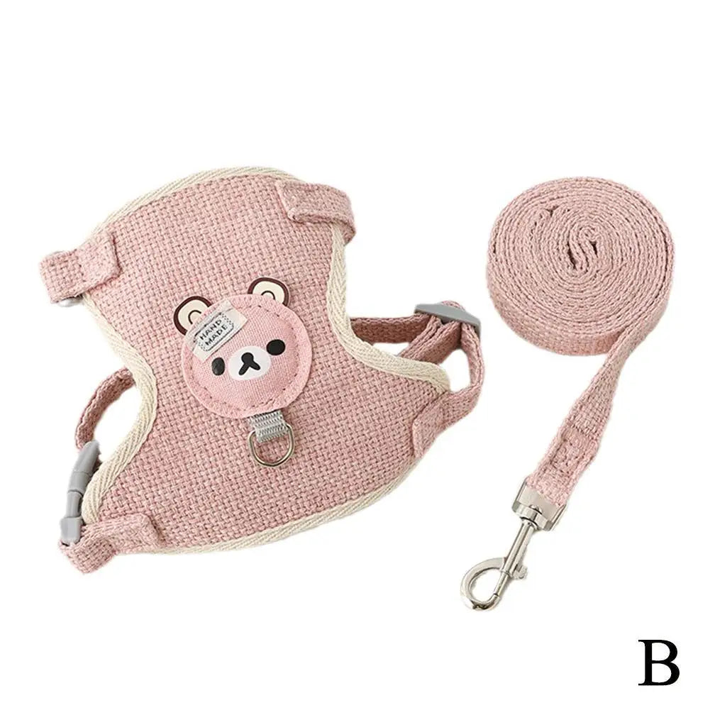 Breathable Adjustable Pet Vest Harness & Leash