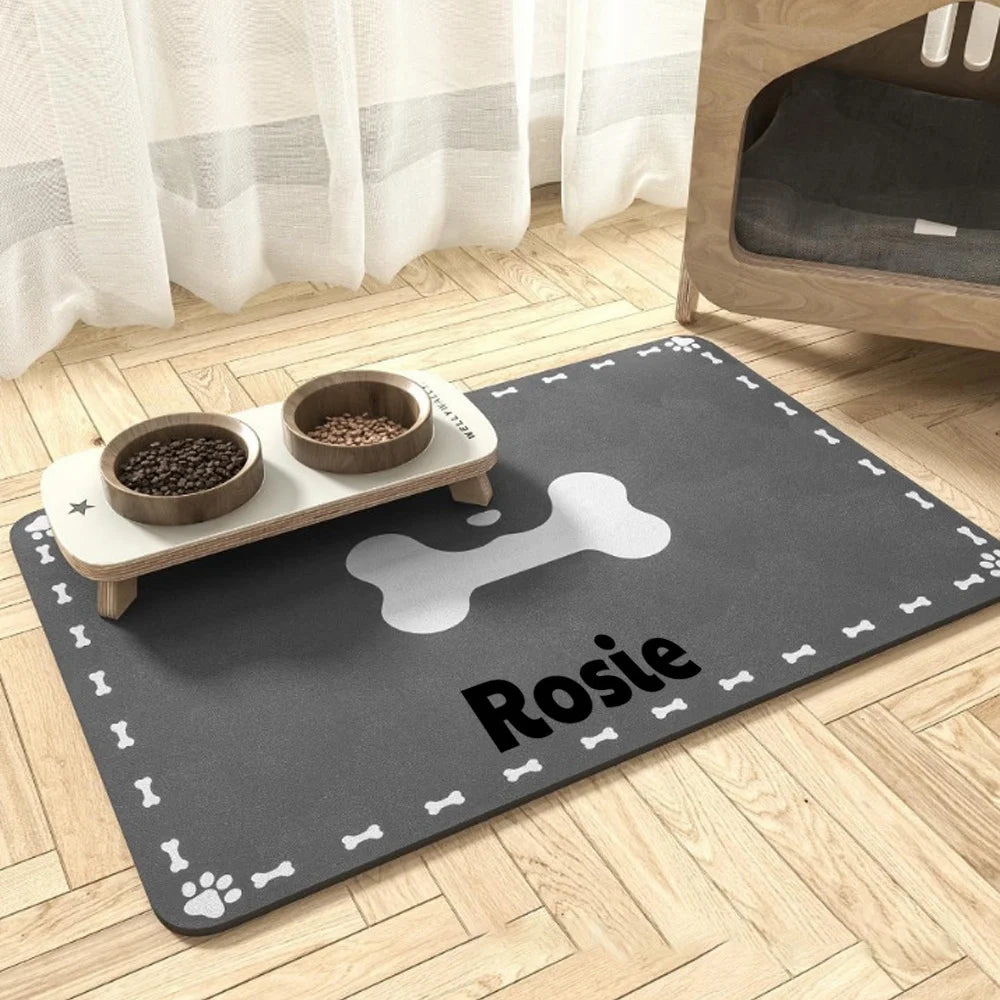 Diatomaceous Earth Non-Slip Pet Feeding Mat