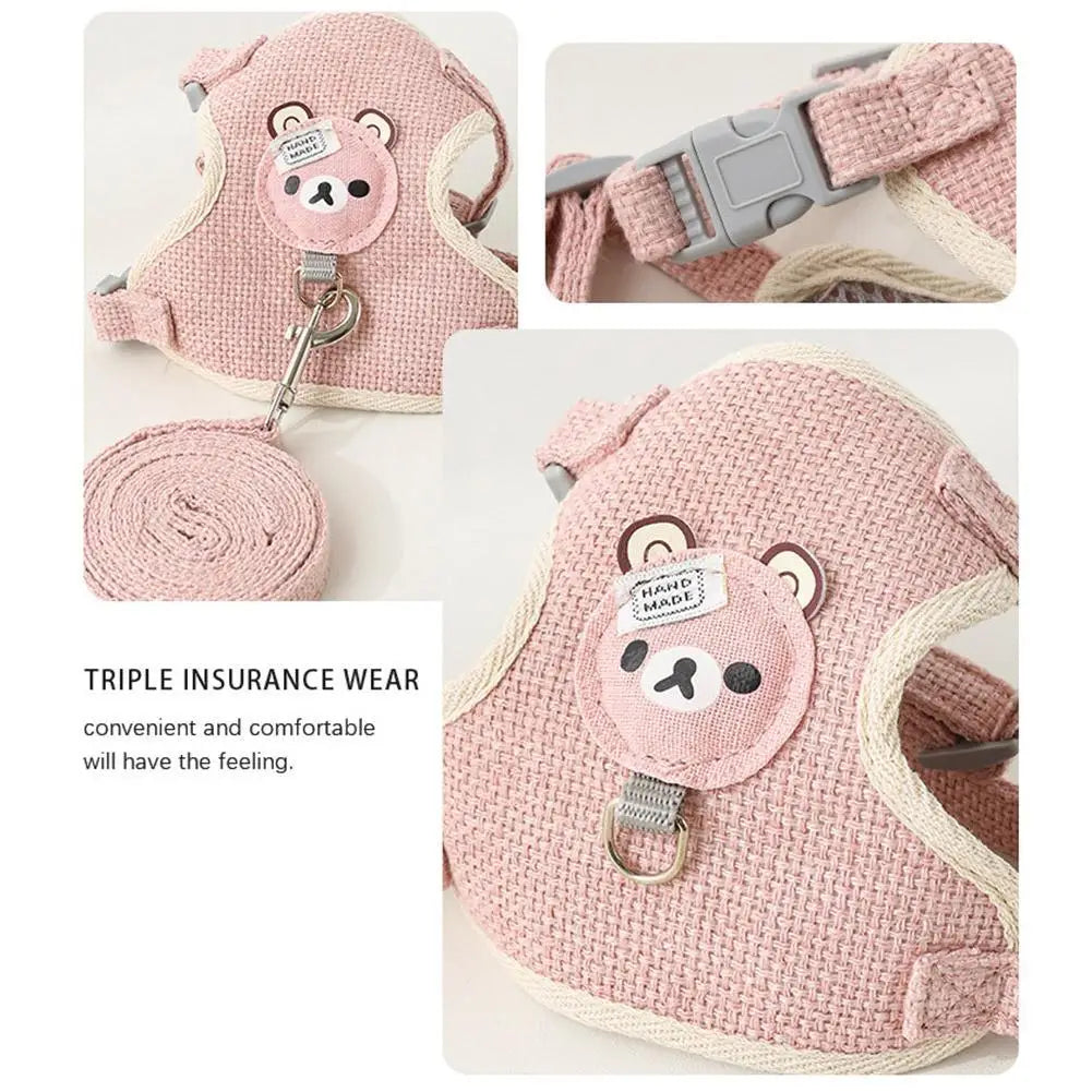 Breathable Adjustable Pet Vest Harness & Leash