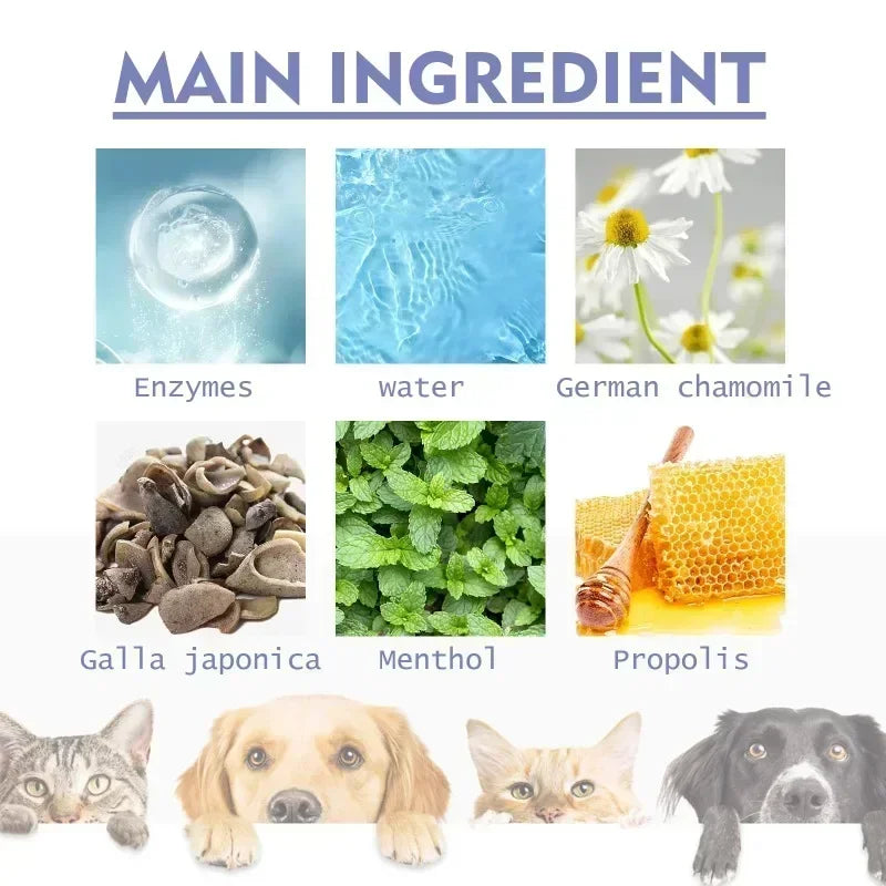 Pet Teeth Cleaning Spray for Fresh Breath