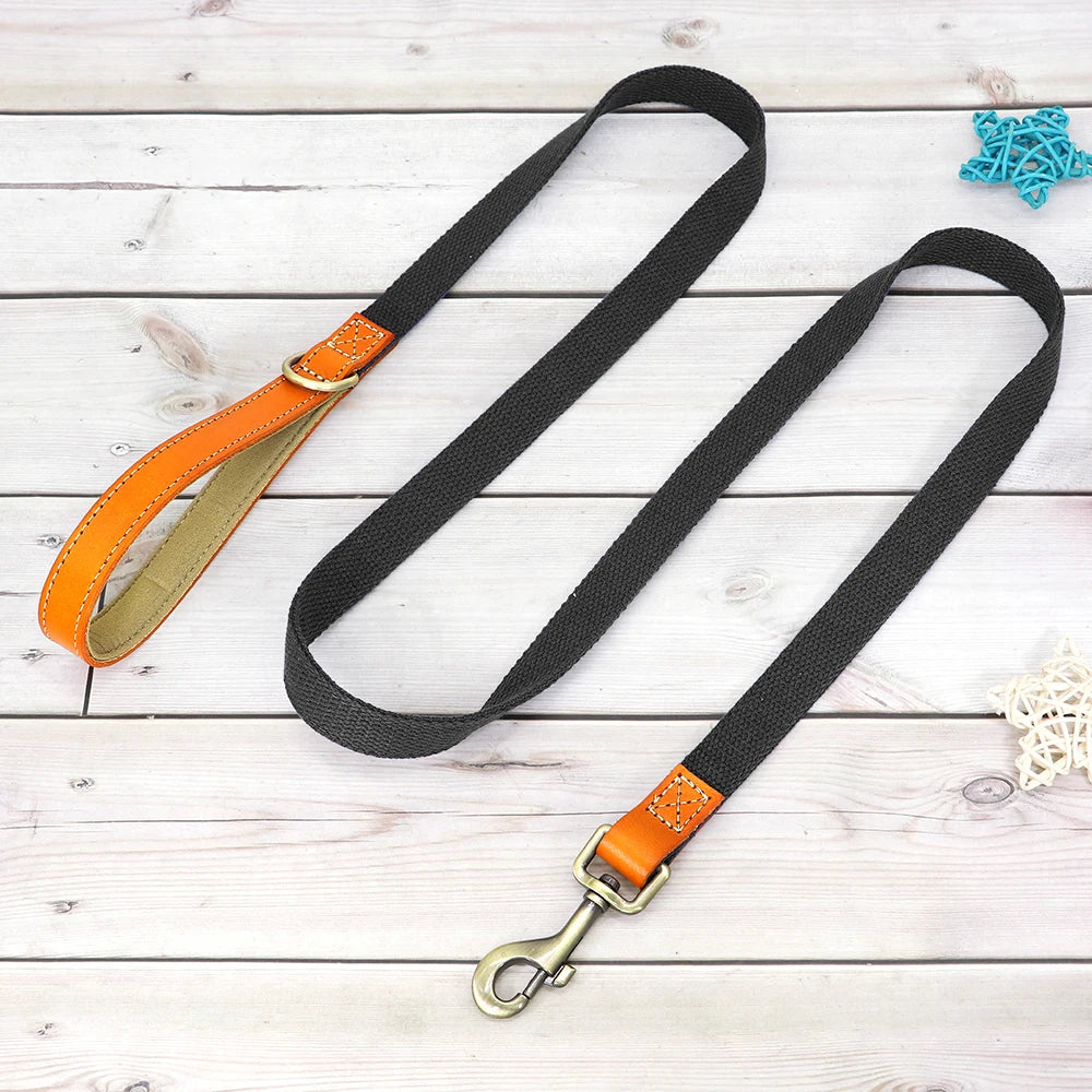 Personalized Nylon Dog Collar & Leash Set
