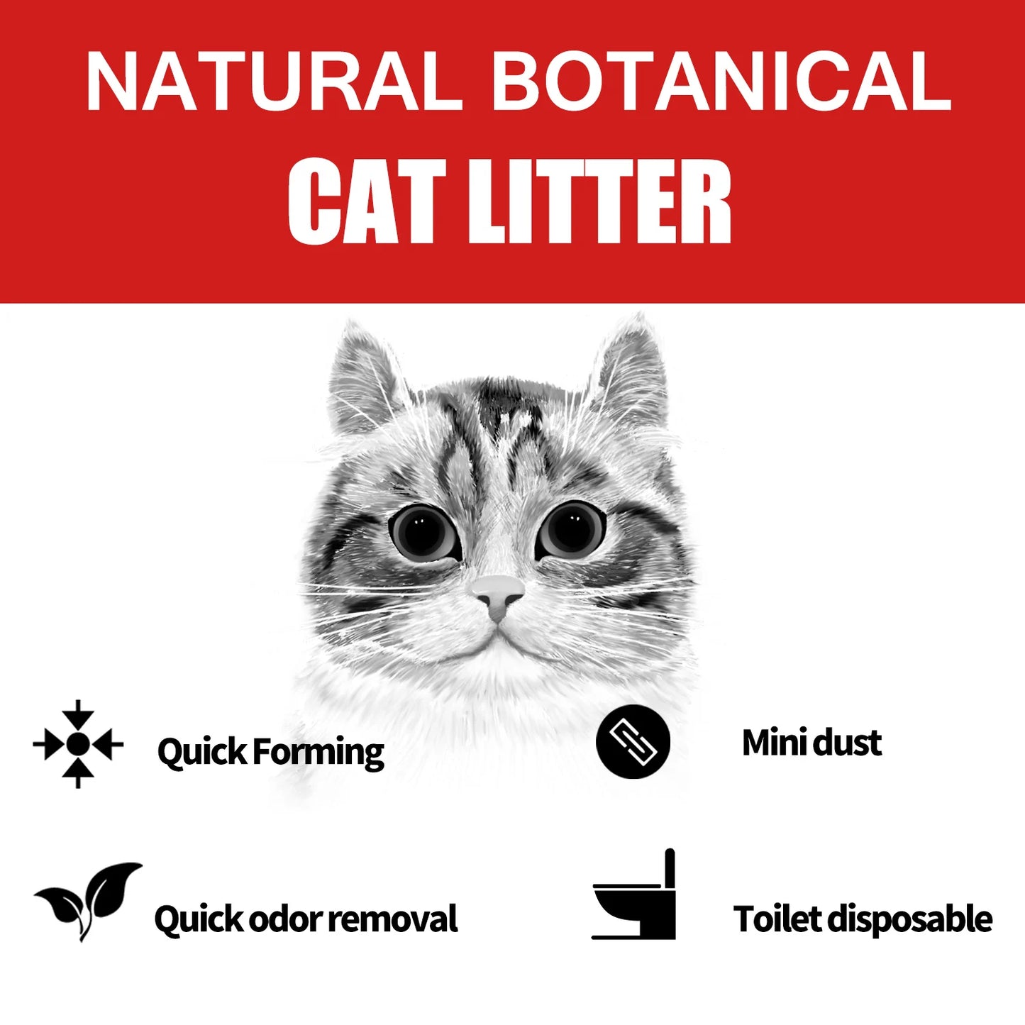 33lbs Natural Tofu Cat Litter – Dust-Free & Odor Control