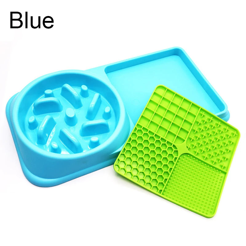 2-in-1 Silicone Slow Feeder & Lick Mat for Dogs
