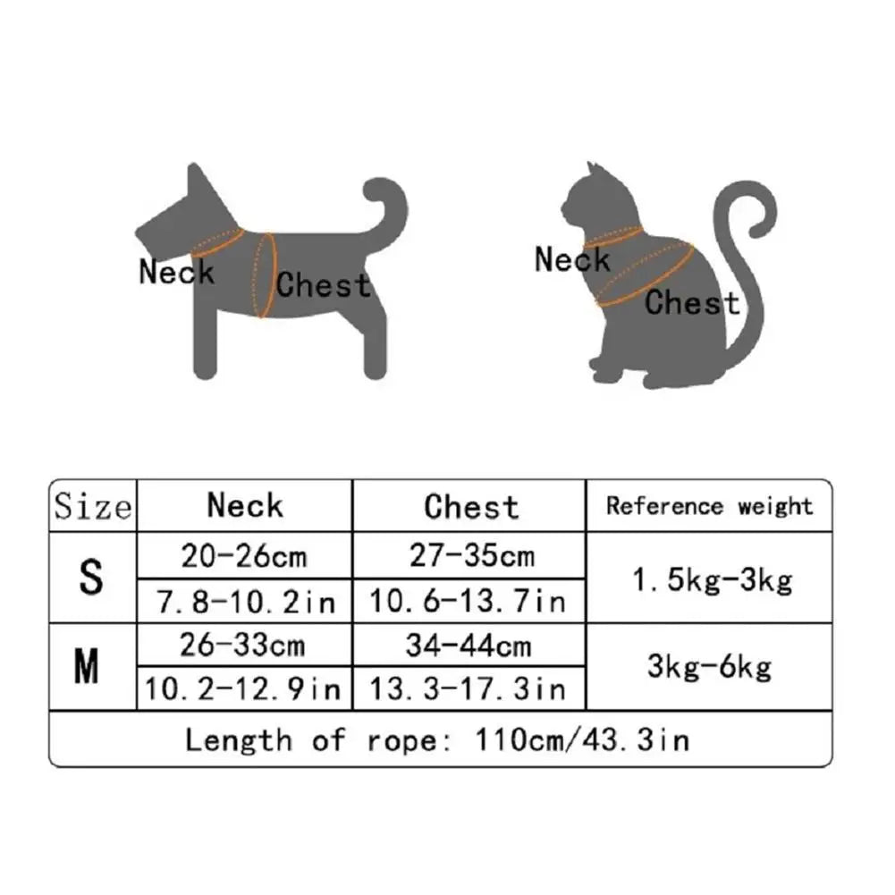 Breathable Adjustable Pet Vest Harness & Leash