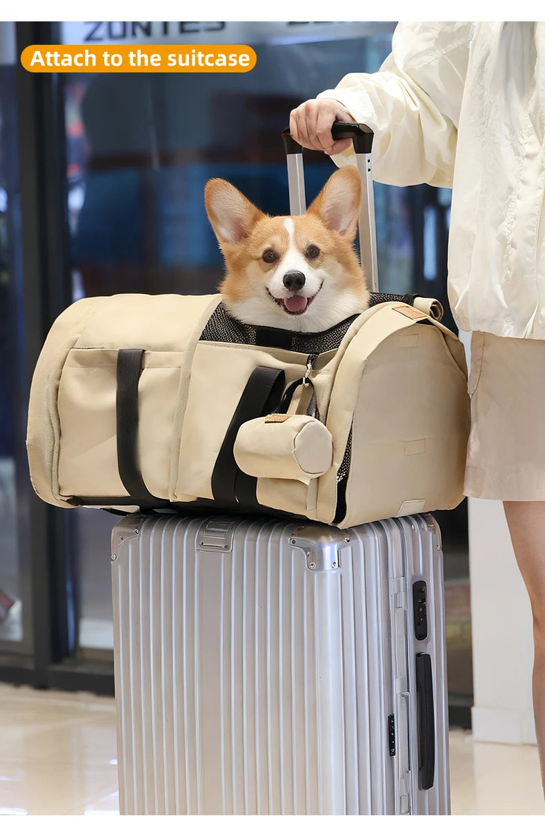 2-in-1 Pet Carrier Backpack & Tote Bag