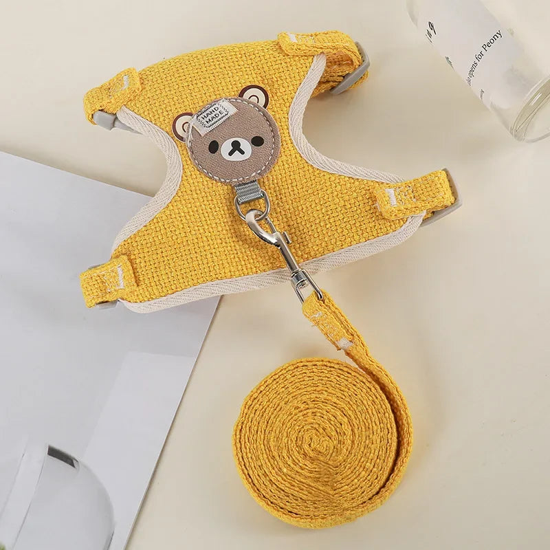 Soft Padded Pet Harness & Leash Set
