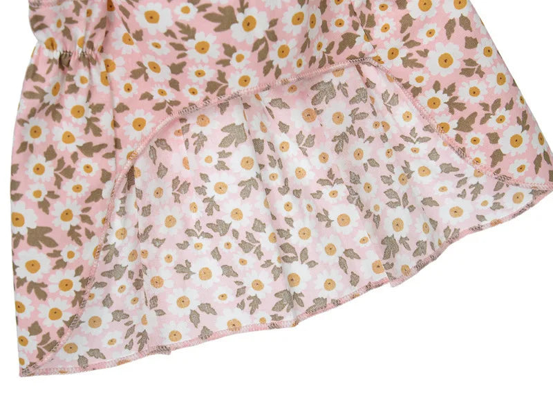 Pink Floral Pet Dress