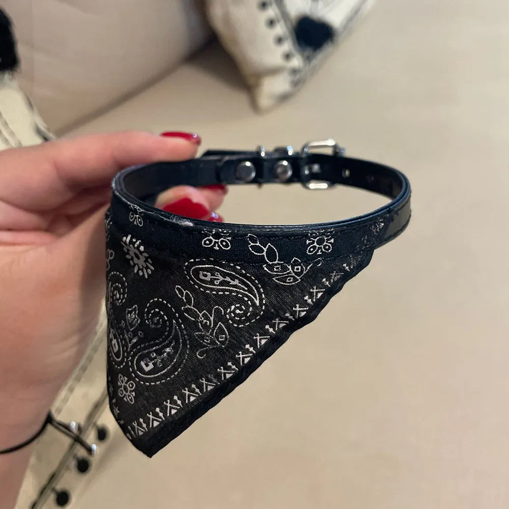 Printed Pet Bandana Collar