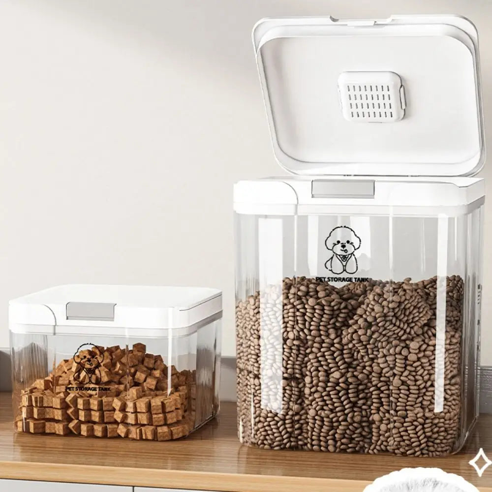 Large Airtight Pet Food Storage Container with Flip Lid
