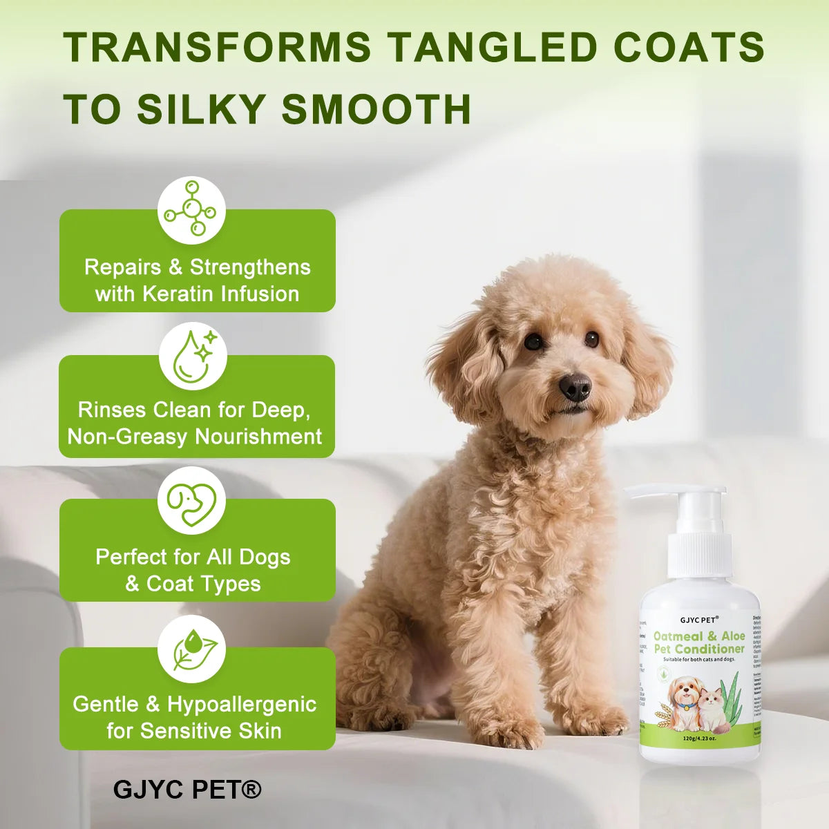 Oatmeal Pet Conditioner for Sensitive Skin